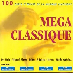 cd various - méga classique - 100 chefs - d'œuvre de la musique classique (1996)