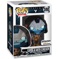figurine funko! pop - destiny - cayde 6 with chicken + protector - 340