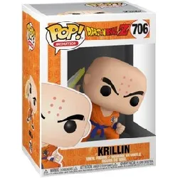 figurine funko! pop -dragon ball z - krilin with destructo disc - 10cm - 706