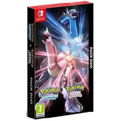 jeu nintendo switch pack duo : pokémon diamant étincelant + pokémon perle scintillante switch