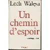 livre un chemin d'espoir