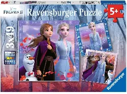 puzzle puzzles 3x49 p - le voyage commence / disney la reine des neiges 2