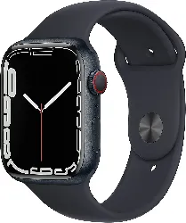 apple watch series 7 (gps + cellular) boîtier en aluminium minuit de 45 mm, bracelet sport minuit - regular