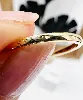 bague or ornée d'une perle de culture or 750 millième (18 ct) 1,76g