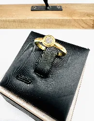 bague solitaire diamant env 0,15cts en serti clou or 750 millième (18 ct) 2,77g