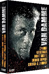 blu-ray van damme : cyborg + kickboxer + mort subite + double impact + chasse à l'homme
