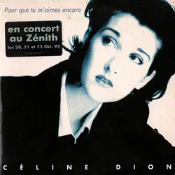 cd céline dion - pour que tu m'aimes encore (1995)