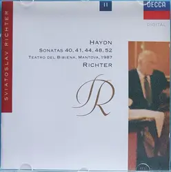 cd haydn, sviatoslav richter - sonatas 40, 41, 44, 48, 52 / teatro del bibiena, mantova, 1987 (1993)