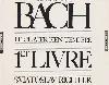 cd johann sebastian bach - le clavier bien tempéré 1er livre - bwv 846 à 869