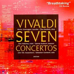 cd vivaldi / marion verbruggen, paul goodwin, john holloway, dennis godburn, john toll, sebastian comberti - vivaldi seven concert