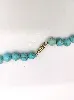 collier avec perles de turquoise