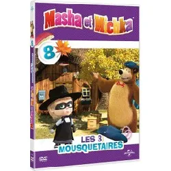dvd masha et michka - 8 - les 3 mousquetaires