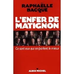 livre l'enfer de matignon