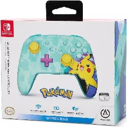 manette nintendo switch edition pokémon pikachu bleue wireless