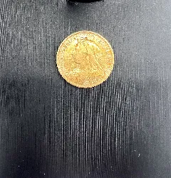 pièce d'or demi-souverain victoria australie 1898 or 916 millième (22 ct) 3,93g