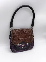 sac à main kenzo style python violet