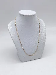 29095842 chaîne plaqué or maille vénitienne avec boules