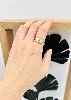 bague 3 anneaux en 3 ors dont un avec motifs or 750 millième (18 ct) 4,82g