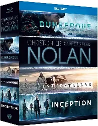 blu-ray christopher nolan - coffret 3 films : inception + interstellar + dunkerque