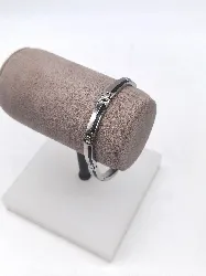 bracelet acier avec plaques noires