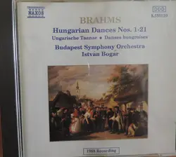 cd brahms, istvan bogar, budapest symphony orchestra - hungarian dances nos. 1 - 21 (1993)