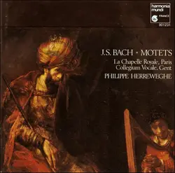 cd j.s. bach - la chapelle royale, paris - collegium vocale, gent - philippe herreweghe - motets (1990)