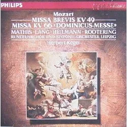 cd wolfgang amadeus mozart - missa brevis kv 49 / missa kv 66 'dominicus - messe' (1989)