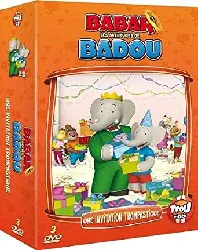 dvd babar - les aventures de badou - une invitation trompastique - 3 - pack