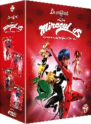 dvd miraculous, les aventures de ladybug et chat noir - volumes 12 à 15
