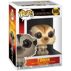 figurine funko! pop - disney - le roi lion (2019)- timon - 9 cm - 549