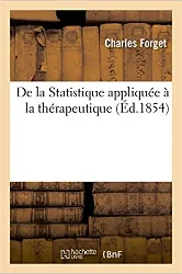 livre de la statistique appliquée à la thérapeutique