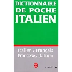 livre dictionnaire de poche italien - italien - français, français - italien