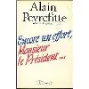 livre encore un effort monsieur le president
