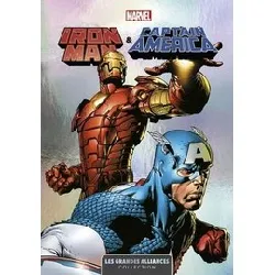 livre les grandes alliances marvel - iron man & captain america