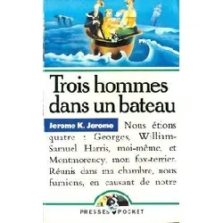 livre trois hommes dans un bateau (bibliothèque verte)