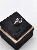 bague argent centrée d'une améthyste argent 925 millième (22 ct) 1,58g