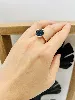 bague guérin or rose alisma topaze bleue grande modèle or 375 millième (9 ct) 3,19g