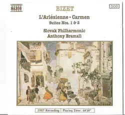 cd bizet - slovak philharmonic, anthony bramall - l'arlésienne - carmen (suites nos. 1 & 2) (1988)