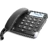 doro magna 4000 - téléphone filaire avec id d'appelant/appel en instance - noir