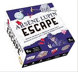 livre arsène lupin escape - boîte avec cartes et accessoires