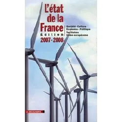 livre l'état de la france - un panorama unique et complet de la france, édition 2007 - 2008