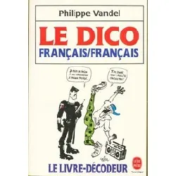 livre le dico français/français