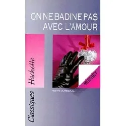 livre on ne badine pas avec l'amour