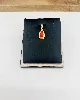 pendentif corail rouge forme goutte or 750 millième (18 ct) 1,50g