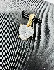 pendentif or oxyde forme coeur or 750 millième (18 ct) 1,27g