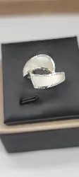 bague argent , nacre  argent 925 millième (22 ct) 3,56g