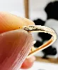 bague or solitaire diamant env 0,08ct or 750 millième (18 ct) 1,54g