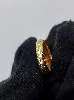 bague plaqué or avec motifs