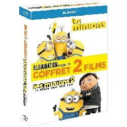 blu-ray coffret minions 1&2