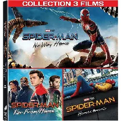 blu-ray spider - man : homecoming + far from home + no way home